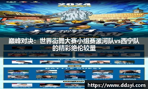 巅峰对决：世界街舞大赛小组赛漯河队vs西宁队的精彩绝伦较量